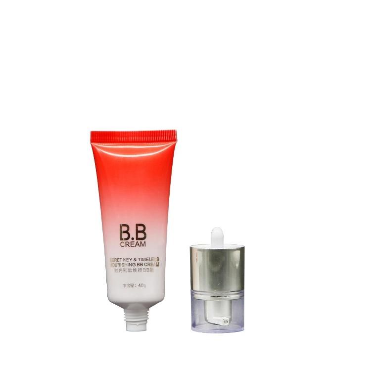 40g Plating Airless Pump Gradient Printing and Text Bronzing Bb and Cc Cream Tube