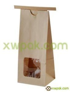 Take Away Paper Bag with Tin Tie and Window