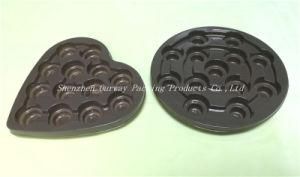 Grey Plastic Food Packaging Tray for Chocolate
