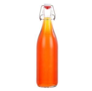 Empty 1000ml 1 Liter Swing Top Juice Beverage Airless Glass Kombucha Soda Bottle