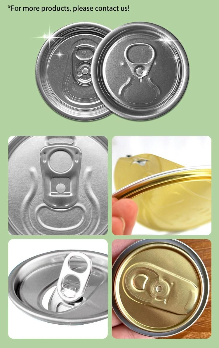 Hot Sale Metal Aluminum Blank Custom Printed Aluminum Can Lid Rpt 202 Sot 202