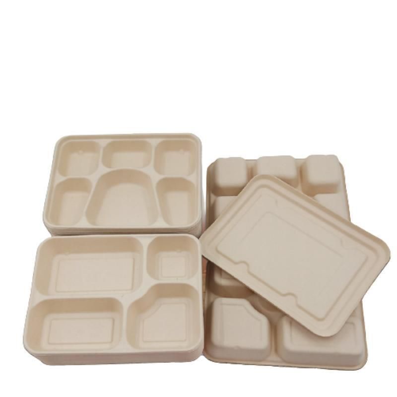 Disposable Takeaway Food Containers Biodegradable Printed Paper Fast Food Packaging