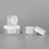 Cream Cosmetic 15g 30g 50g Plastic Empty Packing Square Acrylic Frosted Glass Jar for Skincare