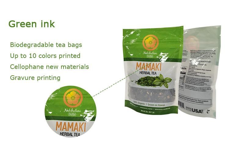 New Style Colorful Pringing Compostable Stand up Pouch