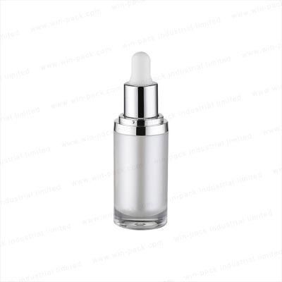 Luxury Acrylic Empty 30ml Lotion Dropper Bottle for Cosmetics Packing in High Quality