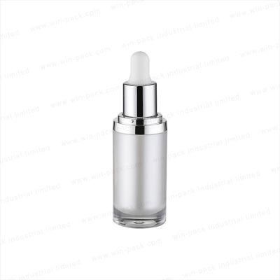 Luxury Acrylic Empty 30ml Lotion Dropper Bottle for Cosmetics Packing in High Quality