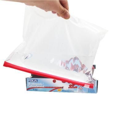 Hot Sale Waterproof Custom Leak Proof Reusable Plastic Slider Zip Lock Bag for Freezer Food