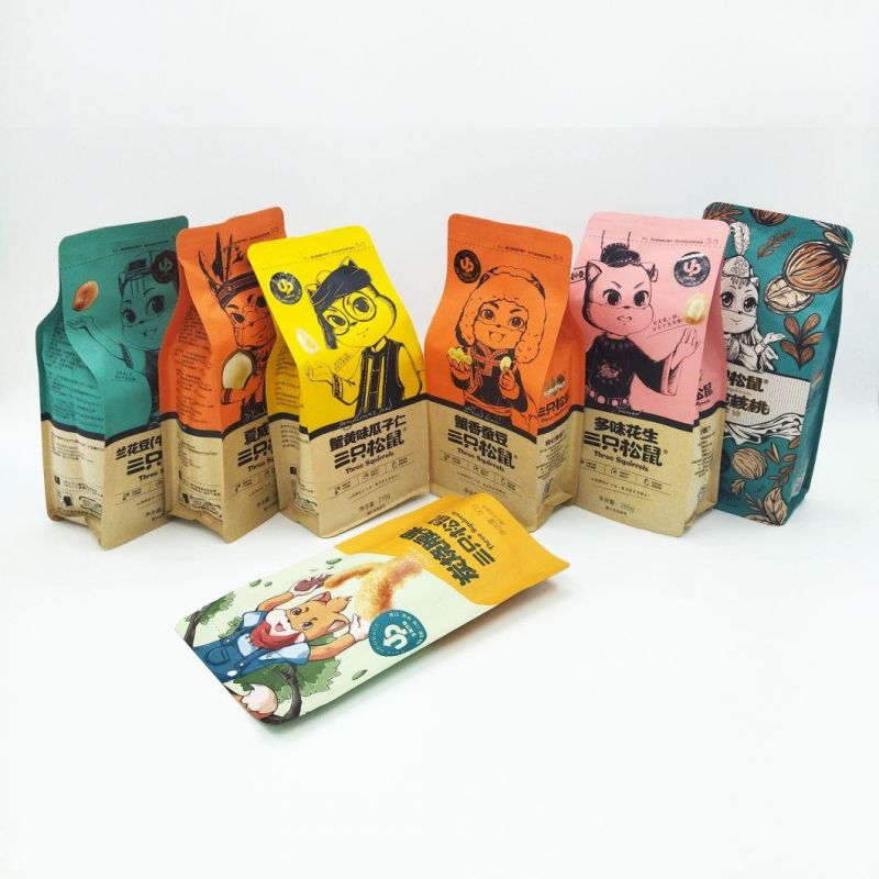 400g Kraft Paper Coffee Bag with Valve Eco-Friendly Paper Bag