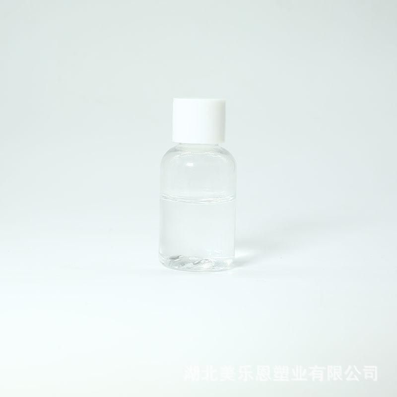 Pet 30ml Mini Plastic Hotel Shampoo Packaging Bottles Cosmetic White Boston Round Shampoo Mousse Bottles