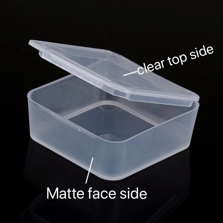 Clear Lidded Small Plastic Trifles Parts Packaging Box Screw Case Collection Coin Jewelry Box
