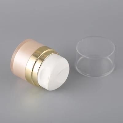 15g 30g 50g Double Wall Cosmetic Acrylic Airless Face Cream Jar Plastic Lotion Jar for Cosmetic Packaging