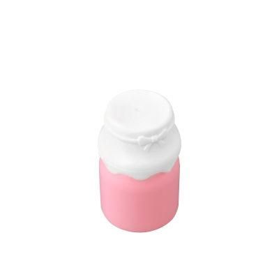in Stock 8ml Pink Milk Shape Empty Lipgloss Liptint Bottle Packaging Plastic Lip Gloss Tubing with Applicator