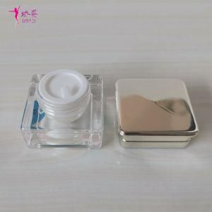10g Square Shape Acrylic Eye Cream Jar for Skin Care Packing