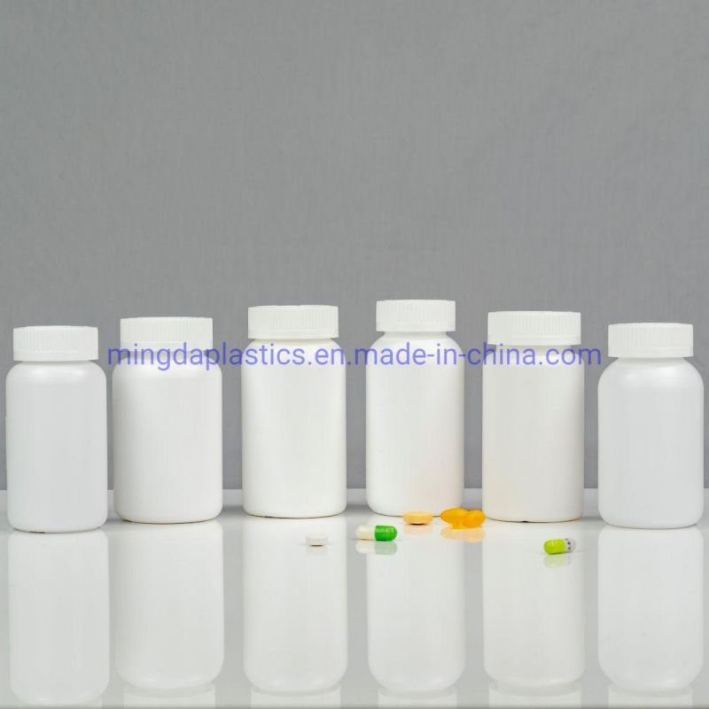 300ml Plastic Healthcare Supplement HDPE Packaging Tablets/Capsule/Pill Round Bottle