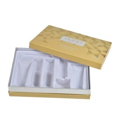 Custom Logo Cardboard Printing Packaging Cosmetics with Tray Paper Gift Box