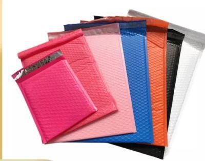 Eco Friendly Wholesale Waterproof Poly Pink Bubble Envelope Padded Mailer Wrap Bag Custom Print with Log