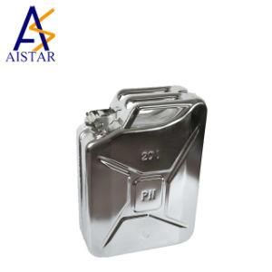 Gasoline Oil in Stainless Steel Fuel Tank 5 10 20 Liter Jerry Can
