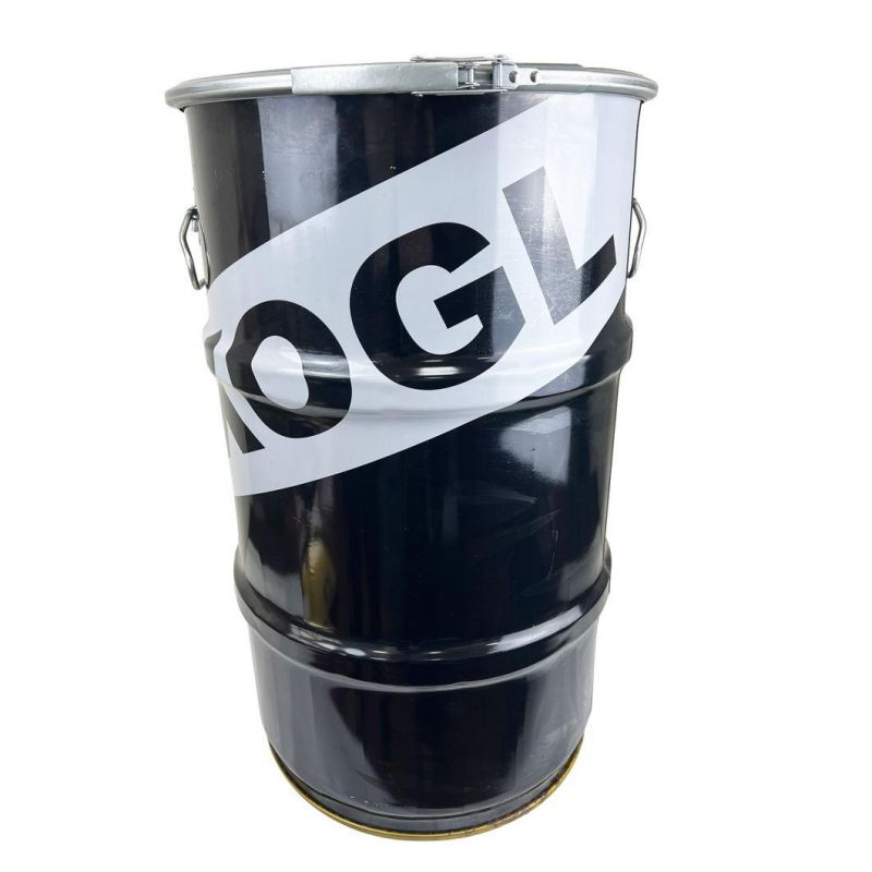 2022 Custom Chemical Size 366mm*366mm*625mm 60 Liters Round Engine Lubricating Oil Tin Can with Plastic Flexible Spout