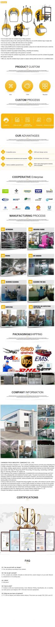 Low Price Strong Quality Sand Bag FIBC Bag