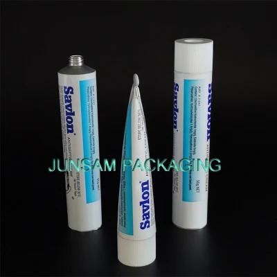 Glossy Printing Aluminum Collapsible Tubes with Inner Lacquer Soft Cosmetic Packaging Container