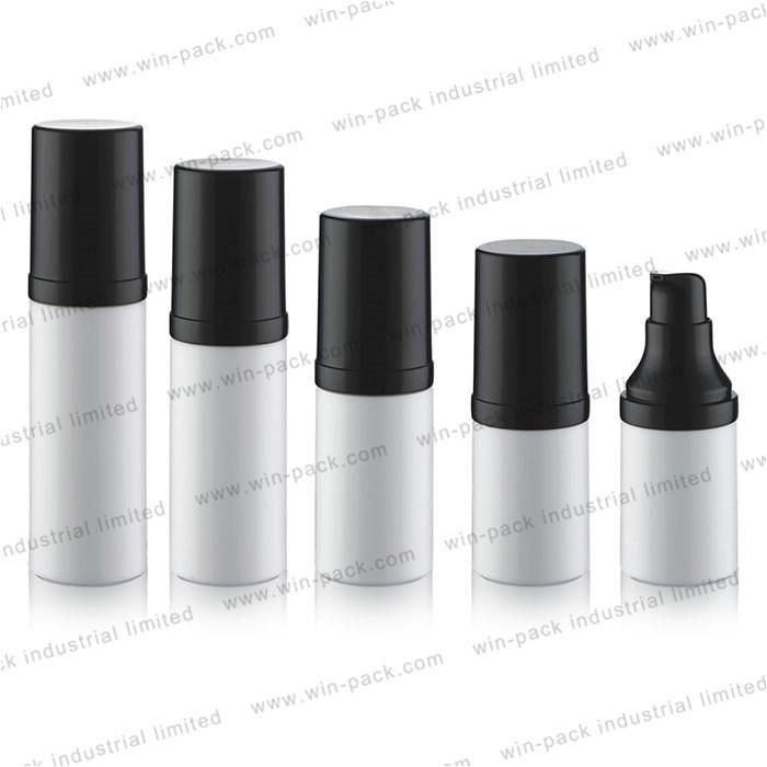 Manufacturer Sell Cosmetic Airless Lotion Bottle 50ml with Black Cap 15ml 20ml 25ml 30ml 50ml