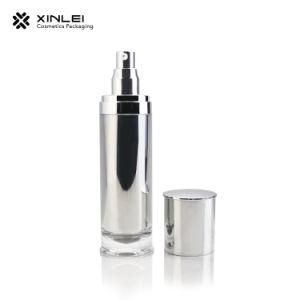 50ml Silver Color Cosmetic Lotion Cream Bottle Jar