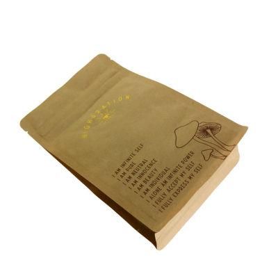 Wholesale Custom Kraft Paper Biodegradable Coffee Bag