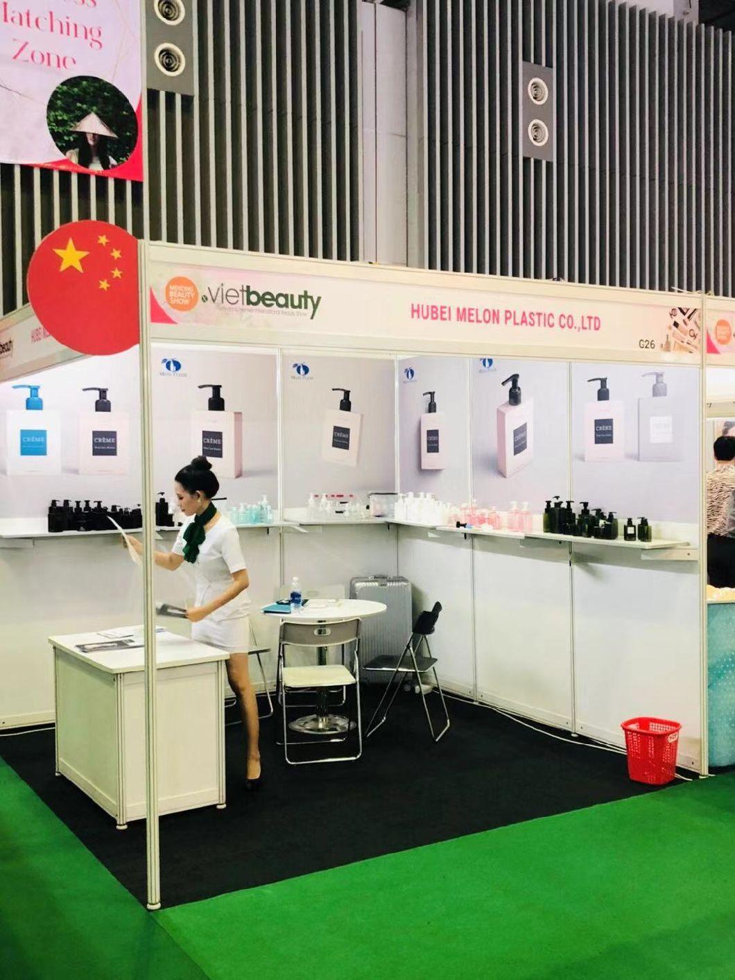 Pet 30ml Mini Plastic Hotel Shampoo Packaging Bottles Cosmetic White Boston Round Shampoo Mousse Bottles