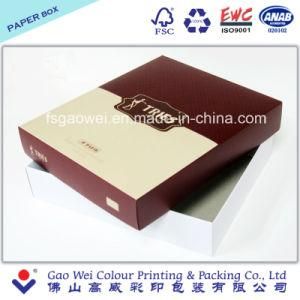 Custom Printing Two Pieces Lid and Base Folding Paper Packaging Box