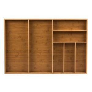 7 Grids Environmentally Friendly and Biodegradable Drawer Set Desk Bamboo Organizer