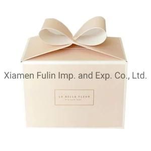 Luxury Custom Wholesale Fashion Birthday/Party Cake Packing Paper Box with Bow