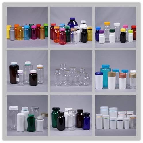 Plastic Pet White Round Bottle for Medicine/Cosmetic Packaging