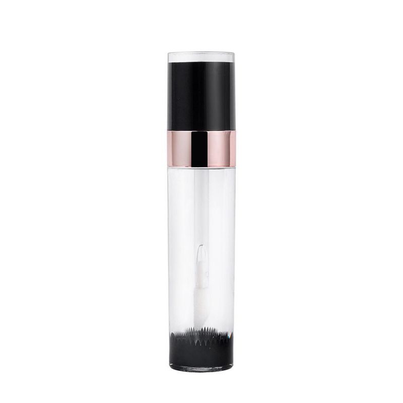 6ml Round Clear Plastic Mini Lip Gloss Container Empty Cosmetic Bottle