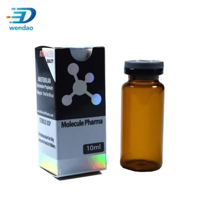 Customized Brand Printed 10ml Hologram Vial Label and Boxes