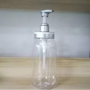 Transparent Pet Plastic Hotel Shampoo Bottle Personal Skincare Product Container