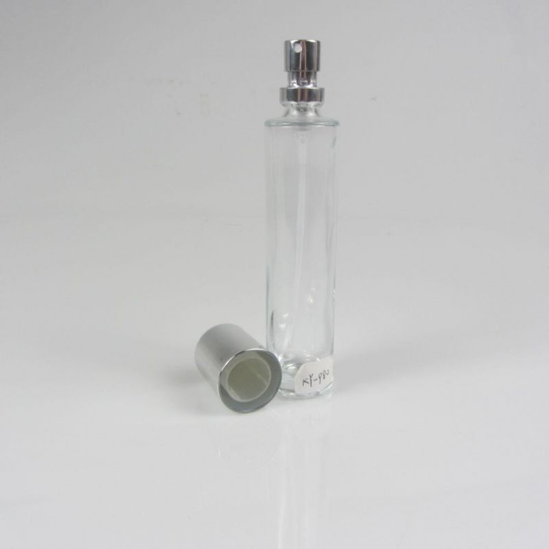 30ml Round Empty Clear Glass Perfume Bottle with Pump Spray