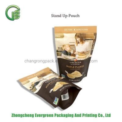 Ziplock Moisture-Proof Plastic Stand up Packaging Bags Maple Sugar Bakery Product Doypack Pouch