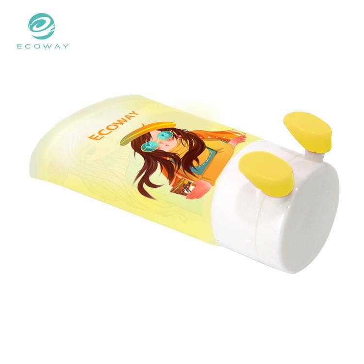 40ml Flip Cover with Silicone Feet White Note Head Hand Cream Tube
