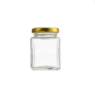 280ml 380ml 500ml Square Jam Honey Food Storage Glass Jar Glass Container