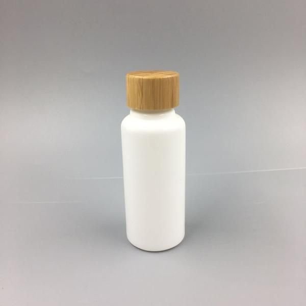 100% Compostable PLA Cream Jar Skin Care Cosmetic Packaging with Bamboo Lid 15/30/50/200/300g