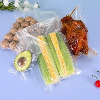 Hot Sale Food Grade Clear Plastic Vacuum Embossed Bag/ Plastic Preservation Vacuum Bag Packing for Rice and Beans