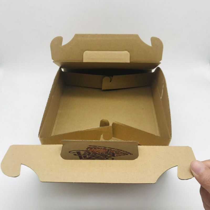 Wholesale Brown Paper Pizza Box with Handle