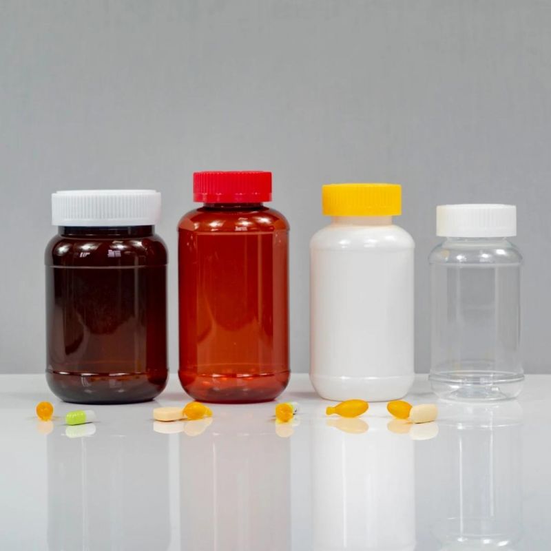 Plastic Immune Supplements Round Pet 250cc Bottle