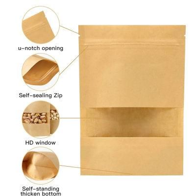 Brown Paper Bag Craft Paper Bag Ziplock Stand up Kraft Paper Bag