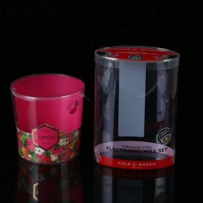 Custom High Grade Clear Plastic Color Printing Barrels for Candy Packaging