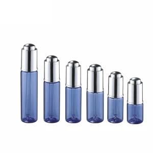 10ml 15ml 20ml 25ml 30ml Blue Tube Glass Essential Oil Bottle with Pump Dropper