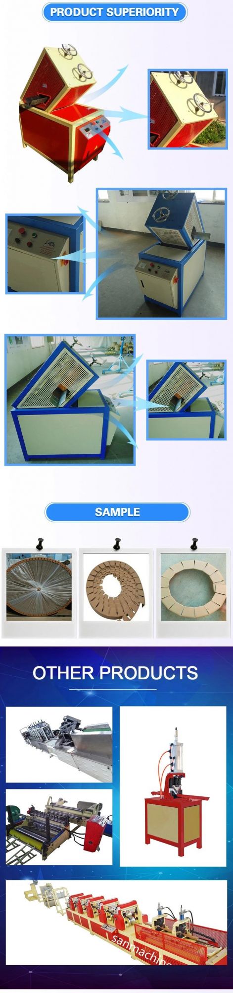 Paper Protector Flexo Die Cutting Machine Outer Round Protector Inner Round Protector Machine