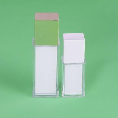 30ml 80ml 100ml 200ml Elegant Plastic Acrylic White Empty Lotion Serum Bottle for Skin Care Product
