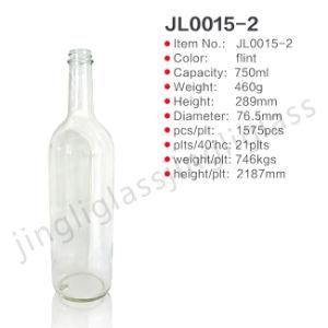 White Wine Bottle for 750 Ml Wine Bottle with Cork Finish