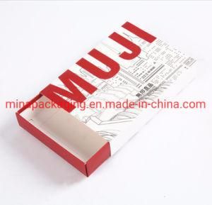 Customized Card Paper Color Printing Little Cardboard Paper Boxes White Socks Paper Packing Drawer Box